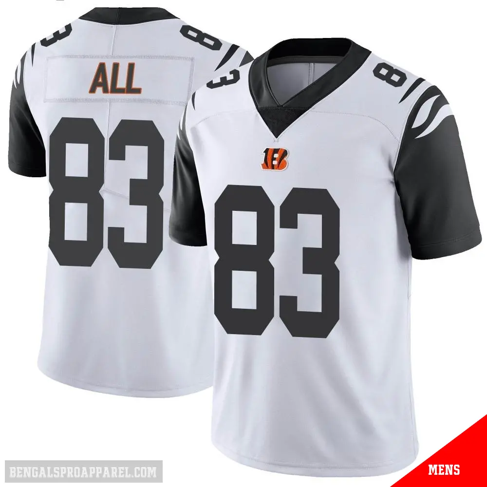 ＃83 Men's Erick All Jr. White Limited Cincinnati Bengals Color Rush Vapor Untouchable Jersey
