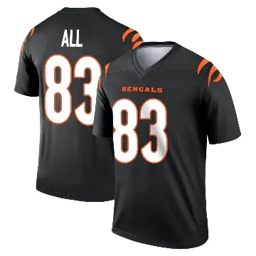 ＃83 Youth Erick All Jr. Black Legend Cincinnati Bengals Jersey