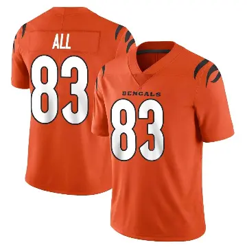 ＃83 Youth Erick All Jr. Orange Limited Cincinnati Bengals Vapor Untouchable Jersey