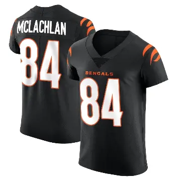 ＃84 Men's Tanner McLachlan Black Elite Cincinnati Bengals Team Color Vapor Untouchable Jersey