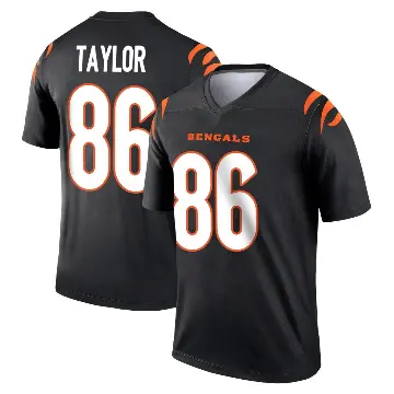 ＃86 Men's Kole Taylor Black Legend Cincinnati Bengals Jersey