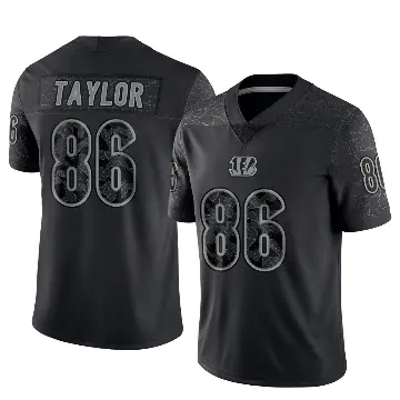 ＃86 Men's Kole Taylor Black Limited Cincinnati Bengals Reflective Jersey