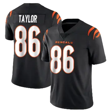 ＃86 Men's Kole Taylor Black Limited Cincinnati Bengals Team Color Vapor Untouchable Jersey