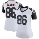 ＃86 Women's Kole Taylor White Legend Cincinnati Bengals Color Rush Jersey