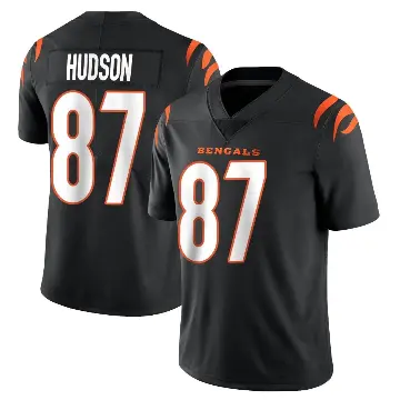 ＃87 Men's Tanner Hudson Black Limited Cincinnati Bengals Team Color Vapor Untouchable Jersey