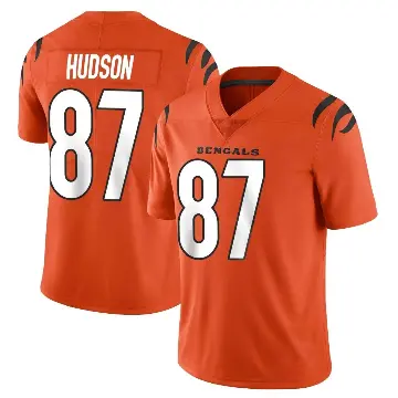 ＃87 Men's Tanner Hudson Orange Limited Cincinnati Bengals Vapor Untouchable Jersey