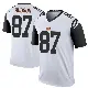 ＃87 Men's Tanner Hudson White Legend Cincinnati Bengals Color Rush Jersey