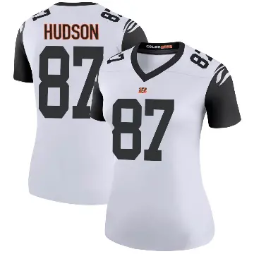 ＃87 Women's Tanner Hudson White Legend Cincinnati Bengals Color Rush Jersey