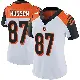 ＃87 Women's Tanner Hudson White Limited Cincinnati Bengals Vapor Untouchable Jersey