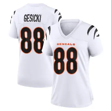 ＃88 Women's Mike Gesicki White Game Cincinnati Bengals Jersey