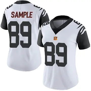 ＃89 Women's Drew Sample White Limited Cincinnati Bengals Color Rush Vapor Untouchable Jersey