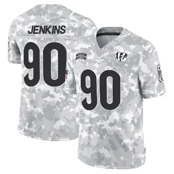＃90 Youth Kris Jenkins Jr. Arctic Camo Limited Cincinnati Bengals 2024 Salute to Service Jersey