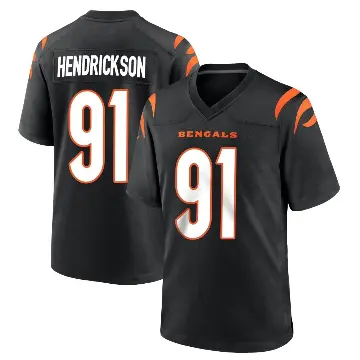 ＃91 Men's Trey Hendrickson Black Game Cincinnati Bengals Team Color Jersey