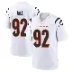 ＃92 Men's B.J. Hill White Game Cincinnati Bengals Jersey