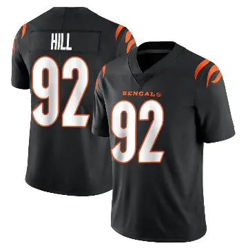 ＃92 Youth B.J. Hill Black Limited Cincinnati Bengals Team Color Vapor Untouchable Jersey