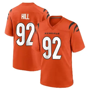 ＃92 Youth B.J. Hill Orange Game Cincinnati Bengals Jersey