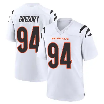 ＃94 Men's Eric Gregory White Game Cincinnati Bengals Jersey