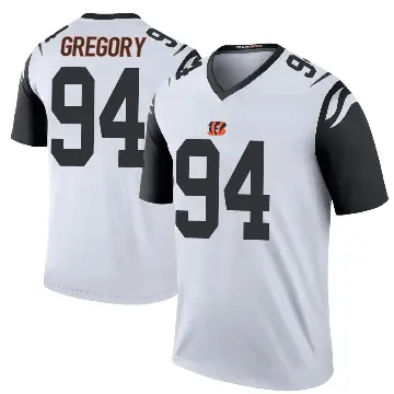 ＃94 Men's Eric Gregory White Legend Cincinnati Bengals Color Rush Jersey