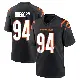 ＃94 Youth Eric Gregory Black Game Cincinnati Bengals Team Color Jersey