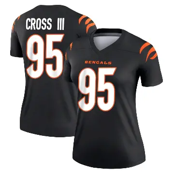 ＃95 Women's Howard Cross III Black Legend Cincinnati Bengals Jersey