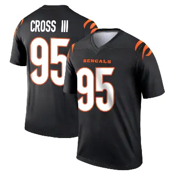 ＃95 Youth Howard Cross III Black Legend Cincinnati Bengals Jersey