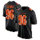 ＃96 Men's Cam Sample Black Game Cincinnati Bengals Fashion Jersey