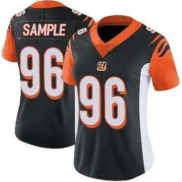 ＃96 Women's Cam Sample Black Limited Cincinnati Bengals Team Color Vapor Untouchable Jersey