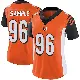 ＃96 Women's Cam Sample Orange Limited Cincinnati Bengals Vapor Untouchable Jersey