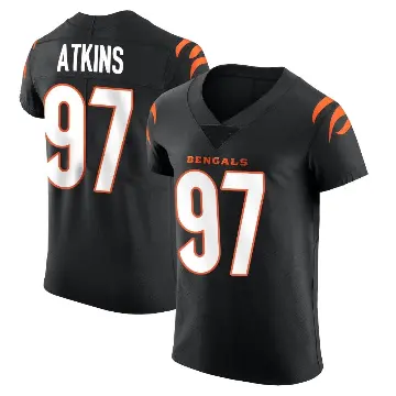 ＃97 Men's Geno Atkins Black Elite Cincinnati Bengals Team Color Vapor Untouchable Jersey