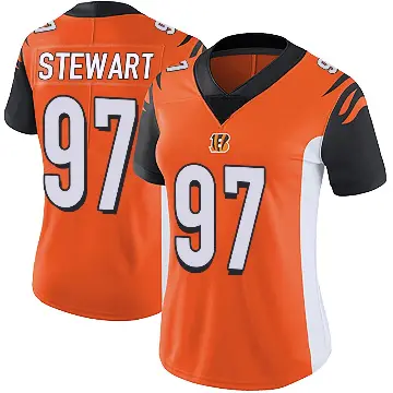 ＃97 Women's Shemar Stewart Orange Limited Cincinnati Bengals Vapor Untouchable Jersey