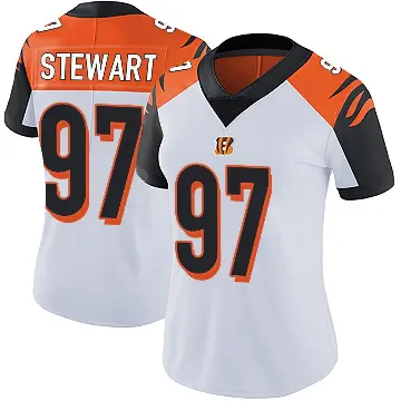 ＃97 Women's Shemar Stewart White Limited Cincinnati Bengals Vapor Untouchable Jersey
