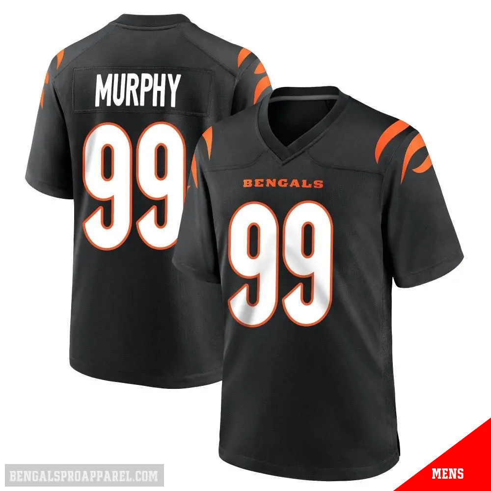＃99 Men's Myles Murphy Black Game Cincinnati Bengals Team Color Jersey