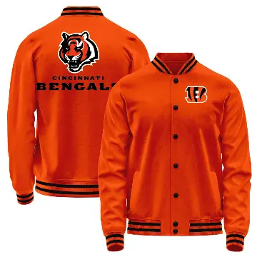 Men's Orange Cincinnati Bengals Full-Snap Jacket